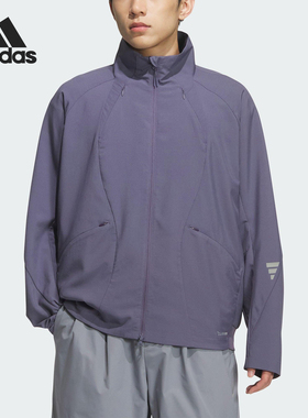 Adidas/阿迪达斯正品FOS男士速干立领宽松运动夹克外套KC0149