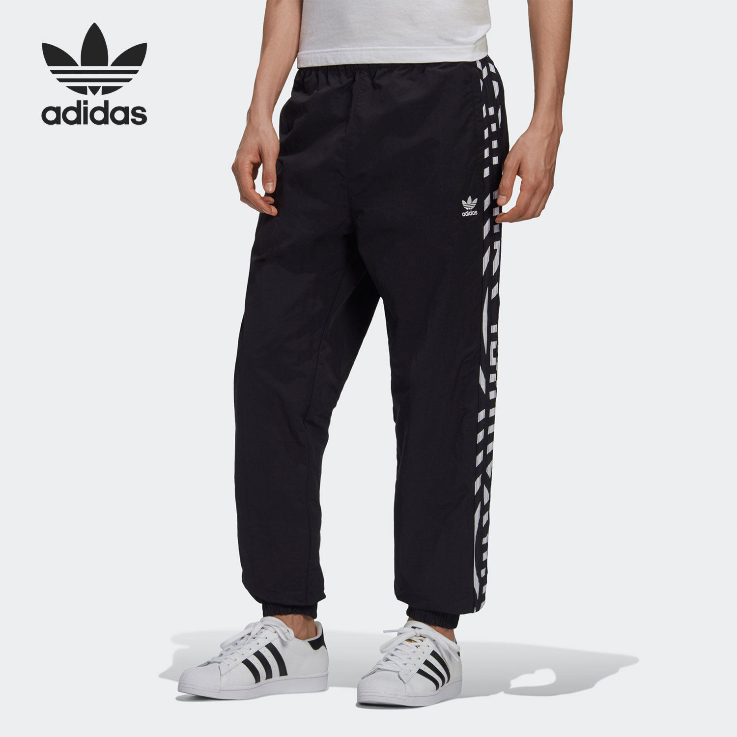 Adidas/阿迪达斯正品 三叶草 新款运动休闲男子束脚长裤 GJ6715,运动服/休闲服装,运动长裤,淘宝优惠券,粉丝福利购,淘宝优惠卷