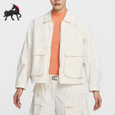 Nike/耐克正品Sportswear女士口袋户外宽松翻领外套HV0584-110