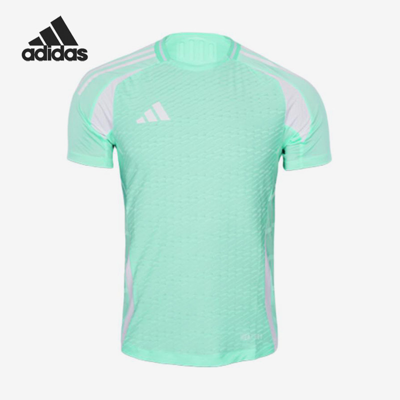 Adidas/阿迪达斯正品HEAT.RDY组队服新款经典运动足球短袖JW9912