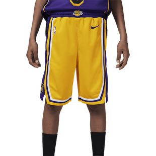 Nike/耐克官方正品洛杉矶湖人队NBA 大童运动篮球短裤FZ1187-728