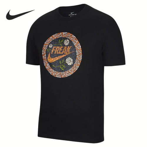 Nike/耐克正品夏季男子篮球圆领透气印花运动短袖T恤 DD0772-010