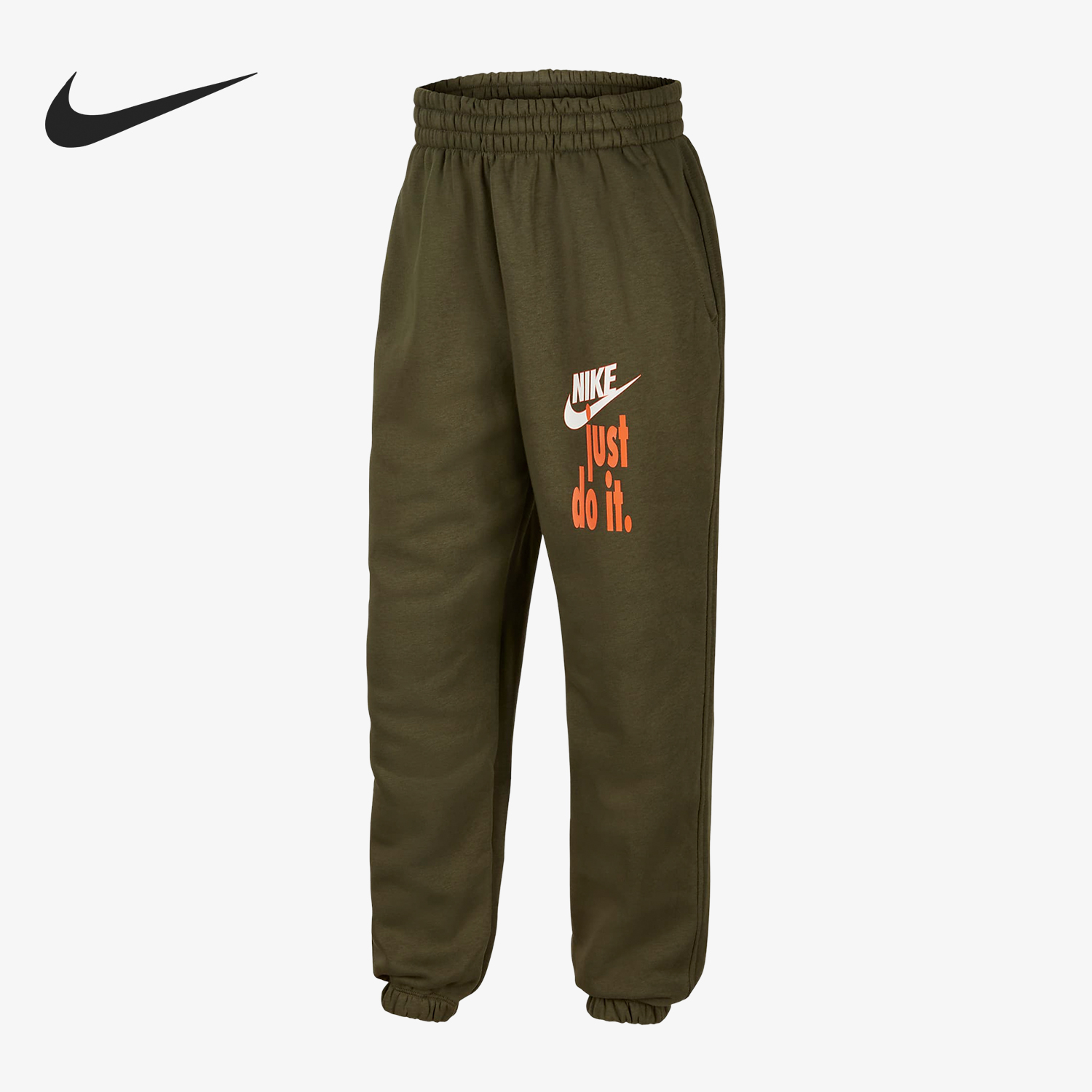 耐克正品大童加绒运动长裤