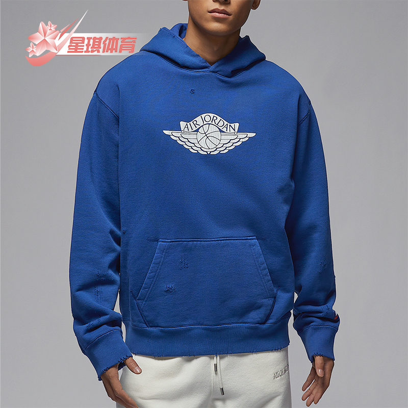 Nike/耐克正品JORDAN男士时尚简约连帽经典卫衣套头衫IB3004-485