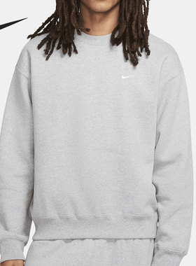 Nike/耐克正品男子加绒经典刺绣Logo圆领套头运动卫衣 DA0318-063