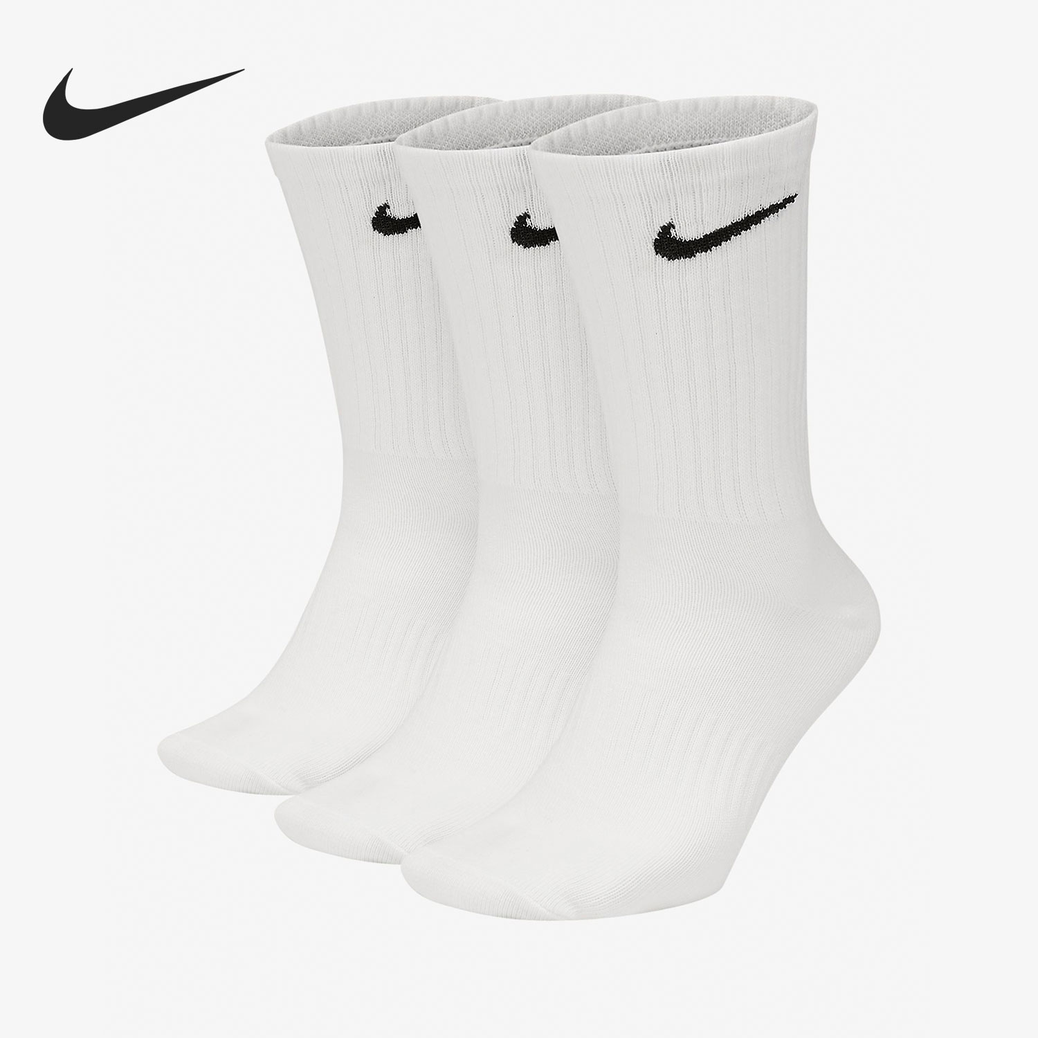 Nike/耐克正品当季新款男女休闲运动训练中筒袜SX7676-100