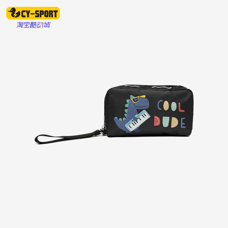 Skechers/斯凯奇正品新款男女时尚印花便携多用手拿化妆包