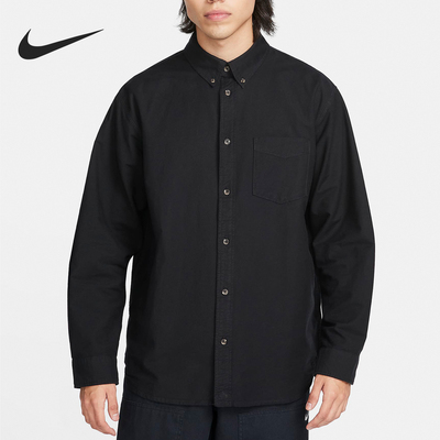 耐克男士长袖牛津布纽扣衬衫