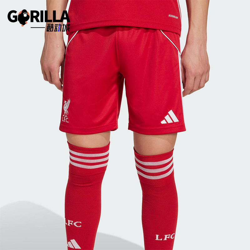 Adidas/阿迪达斯正品2025夏季款大童休闲比赛训练运动短裤JV6441