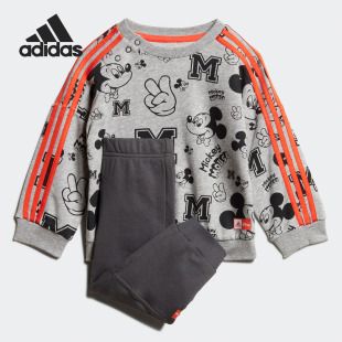 嬰童印花針織舒適休閑運(yùn)動套裝 FM2865 阿迪達(dá)斯官方正品 Adidas