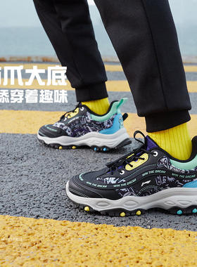 李宁正品冬季休闲运动舒适百搭防滑防水保暖儿童鞋YKCS158