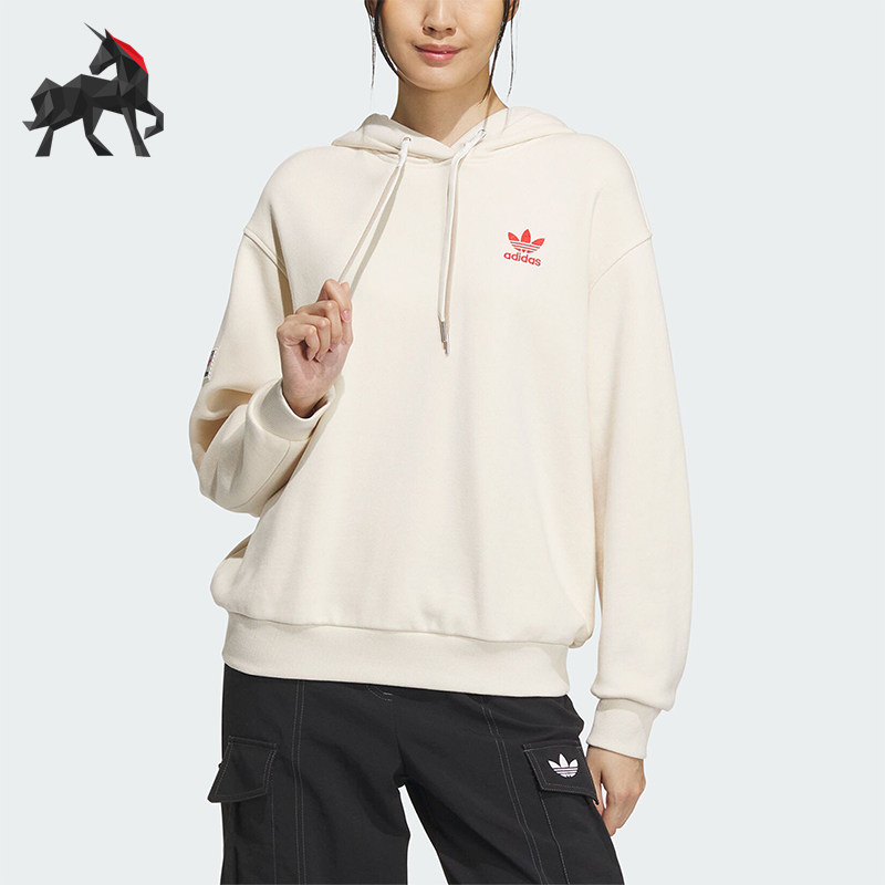 阿迪达斯正品女子宽松卫衣