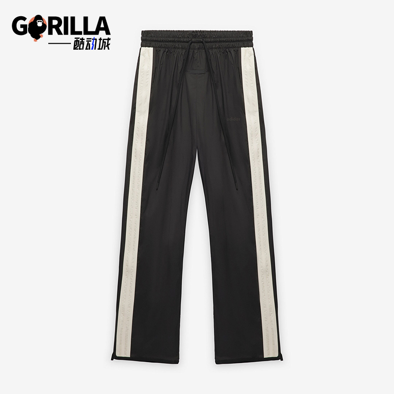 阿迪达斯男女拼接宽松休闲长裤