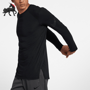 Nike/耐克正品新款男士篮球运动休闲圆领长袖T恤891602-010