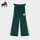 629843 Puma NEKO san男女丝绒阔腿休闲卫裤 彪马正品