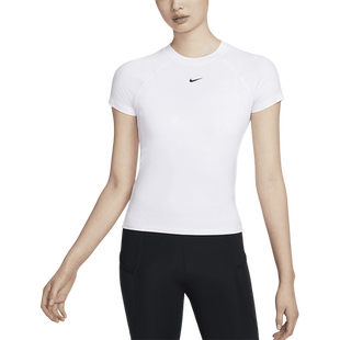 Nike/耐克官方正品当季新款女士简约圆领透气运动短袖FV7843-100