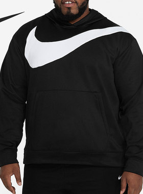 Nike/耐克官方正品男子大勾加绒连帽休闲运动卫衣套头衫 CU6240