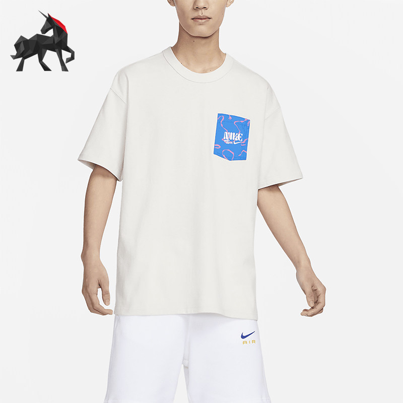 耐克男士针织圆领口袋T恤