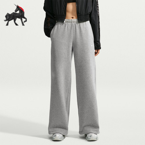 Nike/耐克正品Studio Fleece女士加绒阔腿运动长裤IM8103-063