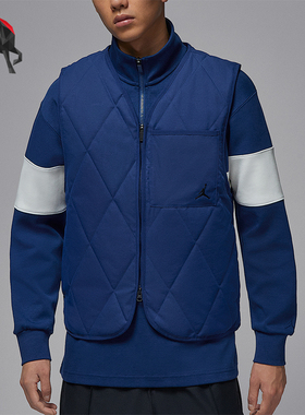 Nike/耐克正品JORDAN男士运动保暖高尔夫宽松棉马甲HQ8680-492