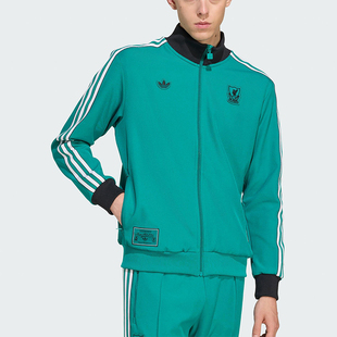 Adidas/阿迪达斯正品三叶草男士休闲运动立领耐穿足球外套JW5464