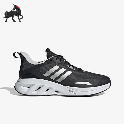 Adidas/阿迪达斯正品四季款男女透气耐磨简约回弹跑步鞋JS3432