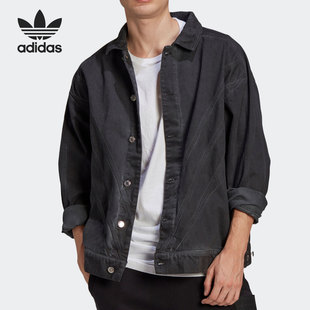 JKT Adidas DENIM FSHN 男子复古休闲运动外套GN3292 阿迪达斯正品