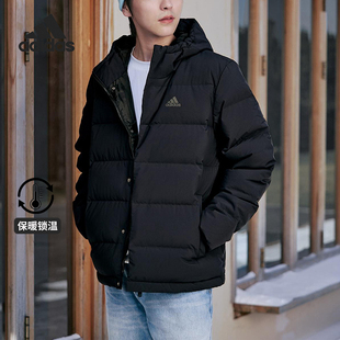 户外经典 2025男士 连帽运动保暖羽绒服KE5404 阿迪达斯正品 Adidas