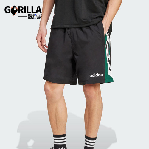 Adidas/阿迪达斯正品2025夏季款男士宽松运动经典休闲短裤JX3077