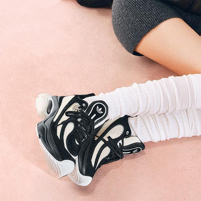 Adidas/阿迪达斯正品三叶草女士低帮厚底耐磨时尚运动鞋HQ2679