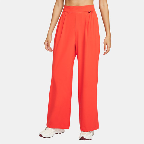 Nike/耐克正品Dri-FIT 女士运动高腰阔腿休闲透气长裤HQ0236-633
