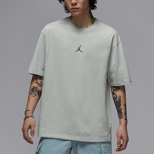 Nike/耐克正品JORDAN男士厚实圆领印花透气经典短袖T恤IF0381-034
