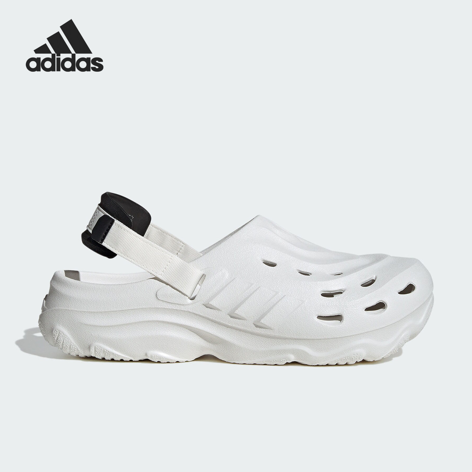 Adidas/阿迪达斯官方正品MAXXCLOG男女款休闲简约洞洞凉鞋JH9845