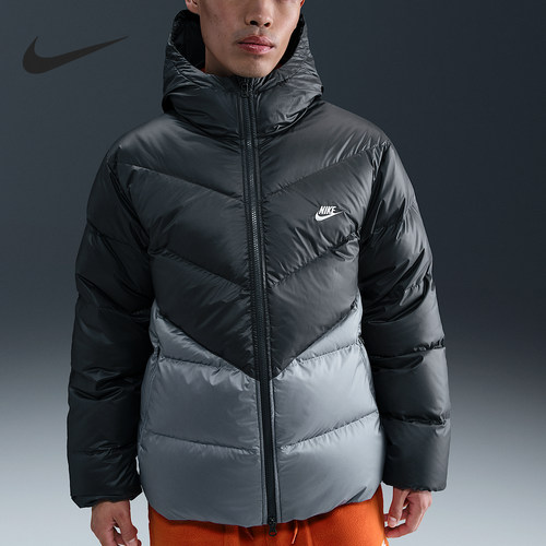耐克男士运动保暖梭织羽绒服