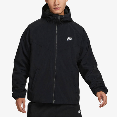 Nike/耐克正品秋冬男士加绒经典运动保暖宽松连帽外套FB8619-010