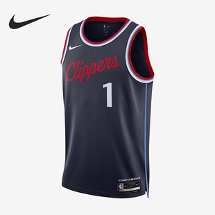 圆领透气运动背心T恤FQ4702 洛杉矶快船队男士 422 耐克正品 Nike