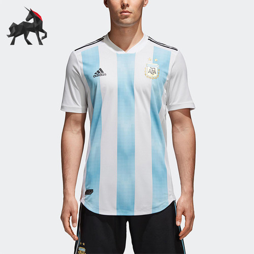 Adidas/阿迪达斯正品夏季男士简约字母经典印花V领短袖T恤BQ9329