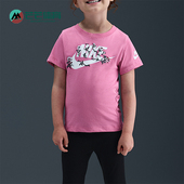 Nike 611 IO2513 耐克正品 2025小童套头花卉印花针织圆领休闲短袖