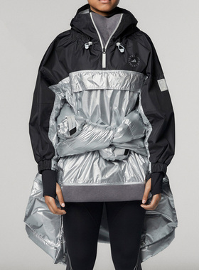 Adidas/阿迪达斯正品SMC 女子宽松连帽运动夹克外套 FU0272