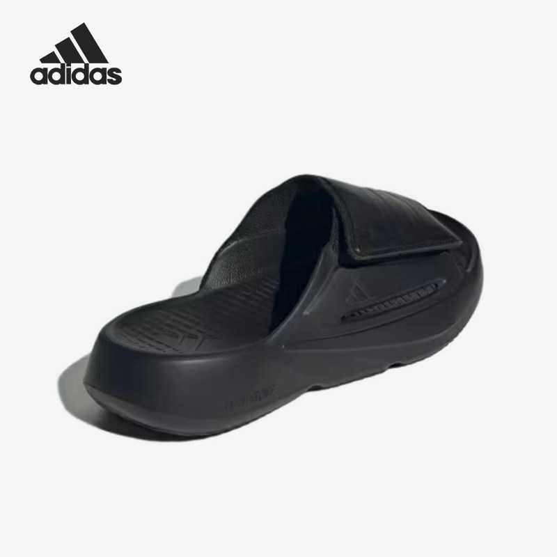 Adidas/阿迪达斯官方正品LIGHTBLAZE新款男女黑色鞋拖鞋JQ8056