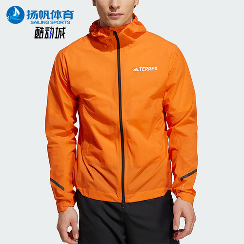Adidas/阿迪达斯正品JACKET男士跑步户外宽松运动冲锋衣KA5873