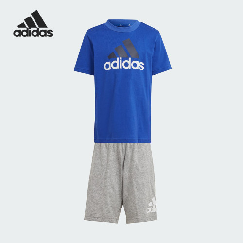 Adidas/阿迪达斯正品LK BL CO T SET小童透气休闲套装IS2470