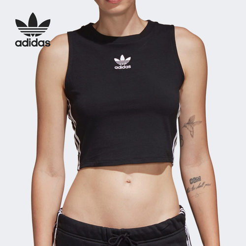 Adidas/阿迪达斯正品 新款三叶草女子训练运动短袖T恤 CY4745