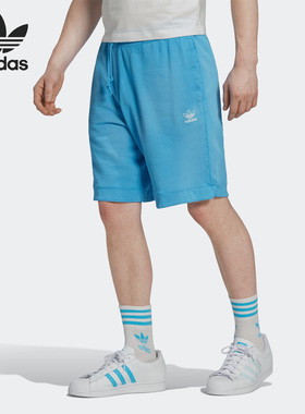 Adidas/阿迪达斯官方正品三叶草夏季新款男子针织运动短裤HK7504