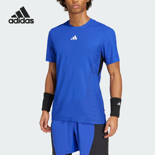 圆领透气网球运动短袖 Adidas 男士 新款 T恤IV8320 阿迪达斯正品