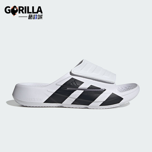 Adidas/阿迪达斯正品男女同款轻便透气经典舒适休闲拖鞋JS3584