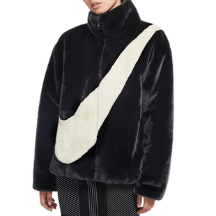 Nike/耐克 SPORTSWEAR 女子柔软保暖人造毛皮外套CU6559-010