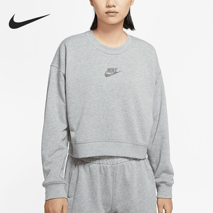 圆领卫衣CU6404 Nike 女士训练运动短款 秋冬新款 063 耐克正品