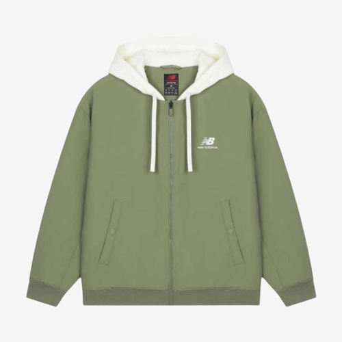 New Balance新百伦正品男保暖连帽休闲运动棉服AMJ23362-OLF