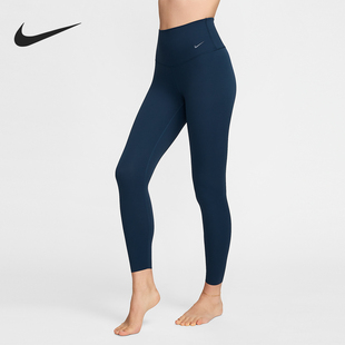 耐克官方正品 DQ6016 2025秋季 女士高腰运动九分长裤 478 款 Nike